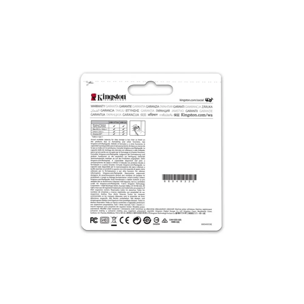 Kingston Technology DataTraveler 50 DT50 64 GB Memoria USB de 64 GB USB tipo-A USB 3,0 Llave pecado tapa Azul Plata