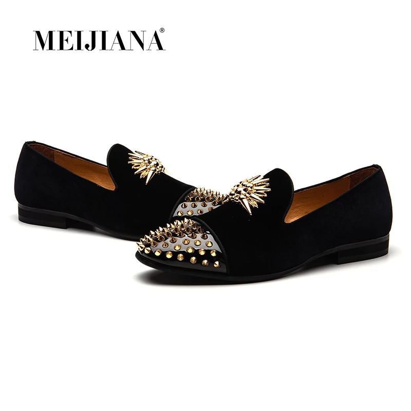 MEIJIANA Men Party Shoes High end Handmade Loafers Shoes Brand Mens