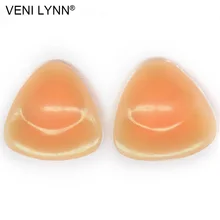 VENI LYNN 180 г/пара треугольные силиконовые гелевые подушечки для груди для женщин Boob пуш-ап бюстгальтер чашки вставки съемная подкладка для бикини купальники