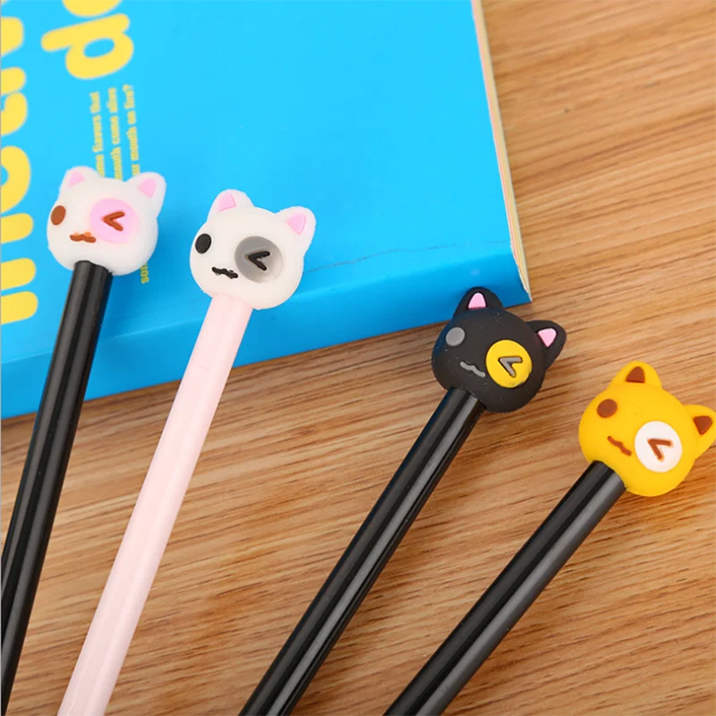 1 шт. корейские Канцтовары Мультяшные гелевые ручки Kawaii студенческий осмотр