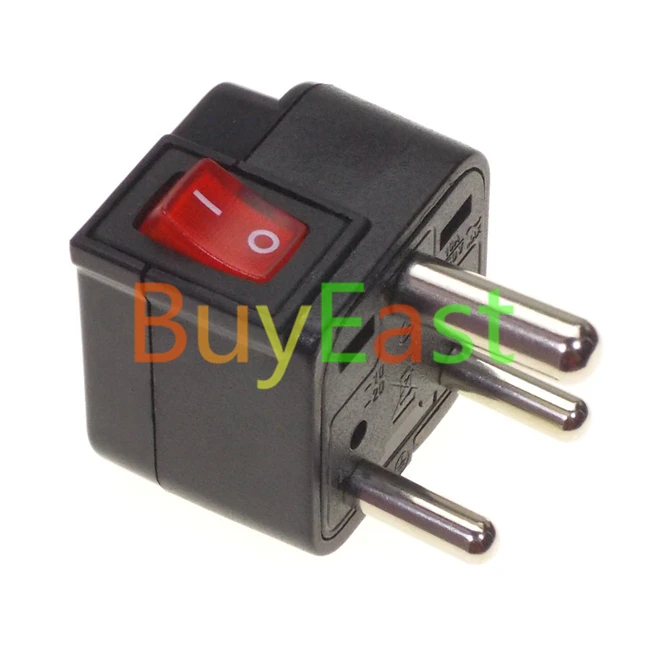 

WONPRO UNIVERSAL to INDIA/Sri Lanka Travel Adapter With LED Switch Convert World Plug
