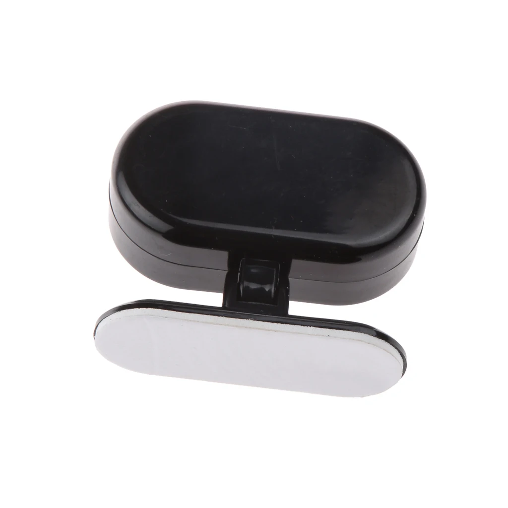 Removable 2 in 1 Car Compass Thermometer Boat Caravan Truck Car Navigation Compass Hiking Hunting Outdoor Travel Accessory Black