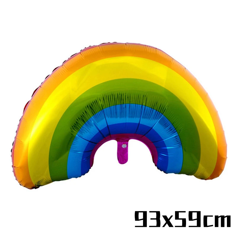JOY-ENLIFE Луна/звезда/ВС/Радуга/Clund воздушные шары из алюминиевой фольги надувной шар для свадьбы или «нулевого дня рождения» украшение на день рождения, вечеринку поставки - Цвет: Rainbow