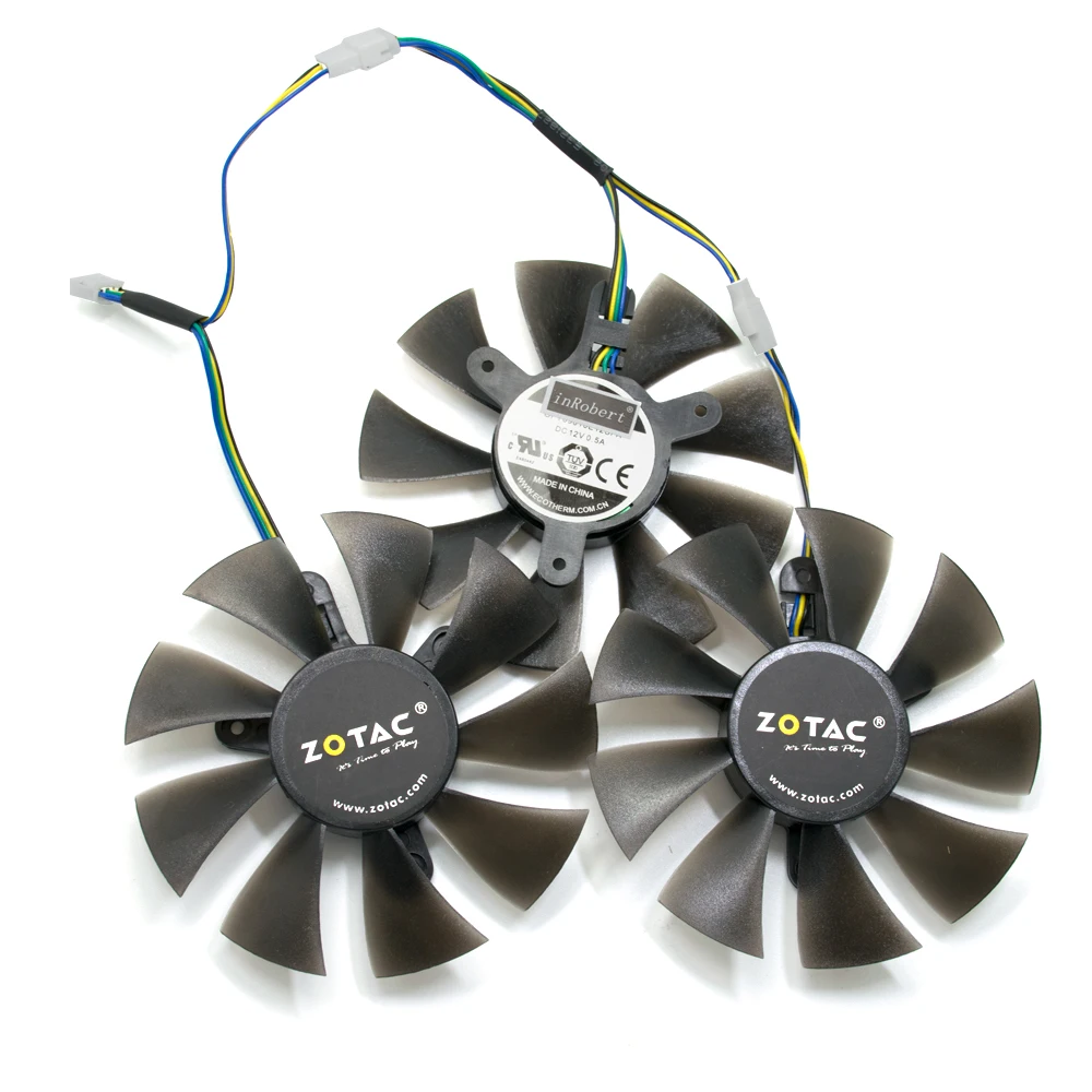 

NEW GFY09010E12SPA 4PIN GPU Cooler fan Use For ZOTAC GeForce GTX 1060 6GD5 GTX 1070 8GD5 X Gaming GTX 970 4GD5 Graphic Cards