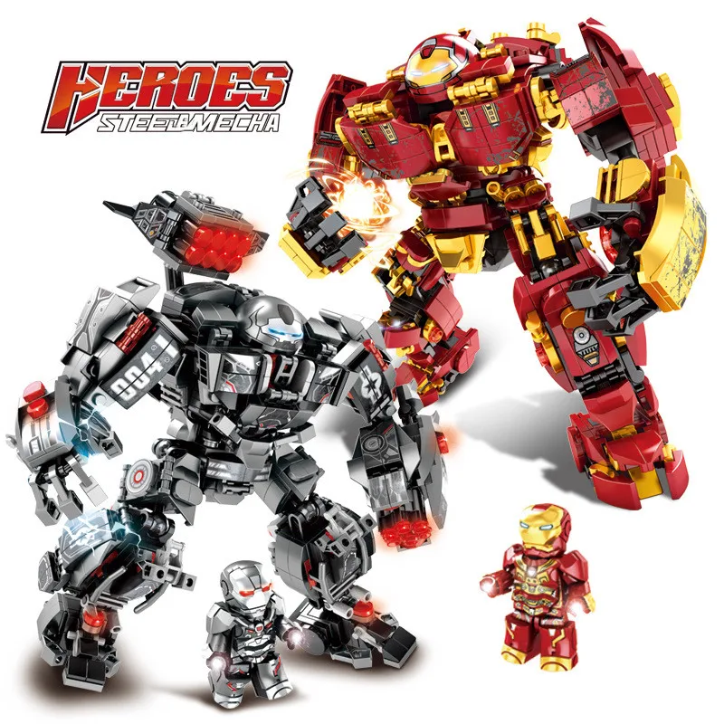 

2019 Marvel-Avenger Endgame Super Heroes Iron-Man War HulkBuster Figures Building Blocks Bricks Action For Children Toys Gift