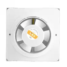 15 Вт 220 В настенный вытяжной вентилятор с низким уровнем шума для дома, ванной, кухни, гаража, вентиляционное отверстие, медный мотор, пластик