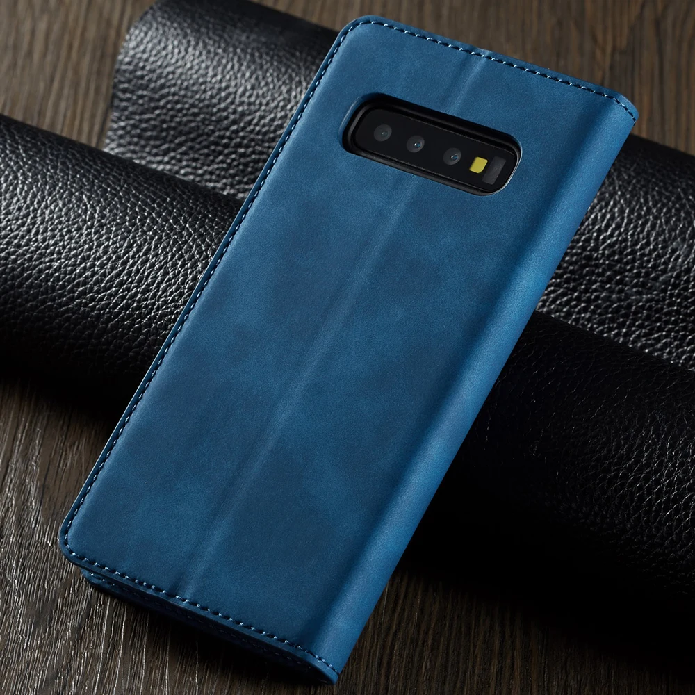 L-FADNUT Ретро Бумажник чехол для samsung Galaxy A6 A7 A8 S8 S9 Plus Note 9 S10e S10 стильный Бизнес кожаный флип-чехол с функцией подставки