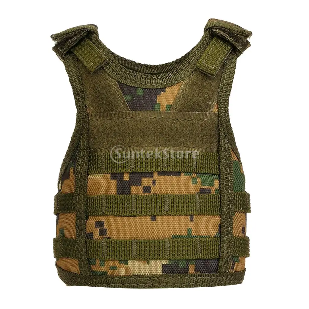 Mini Military Army Tactical MOLLE Vest Style Beers Sleeve Cans Cover Bottles Stubby Holder Cool Bottle Decoration