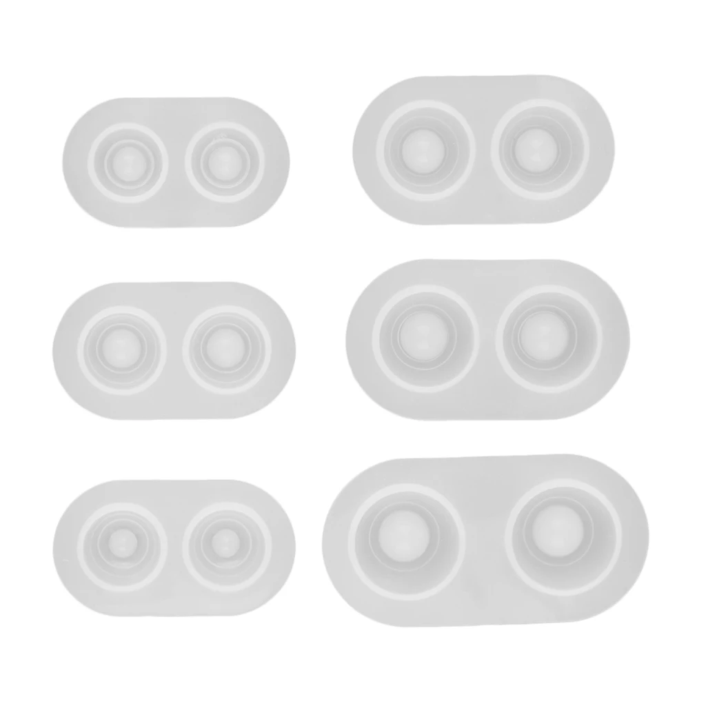

6 Sizes/Set BJD Doll Eye Mold Resin Pressure Eye Silicone Mold Base DIY Tool