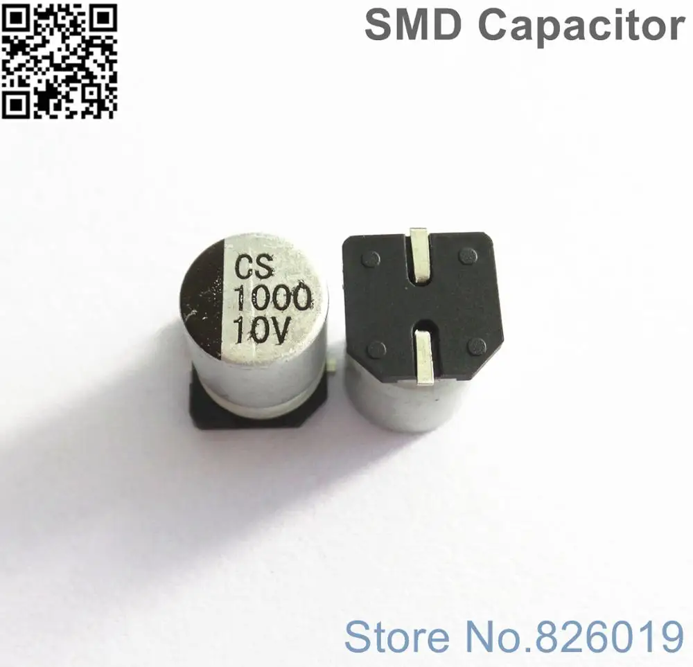 10pcs SMD Aluminium Electrolytic Capacitor 10V 47uF 4x5mm