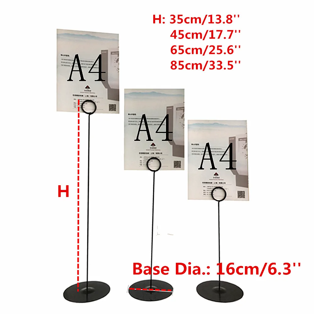 Поп ценник тег бумажный знак вывеска этикетка карты Зажимы для витрины держатели металлическая подставка в черном цвете для магазинов