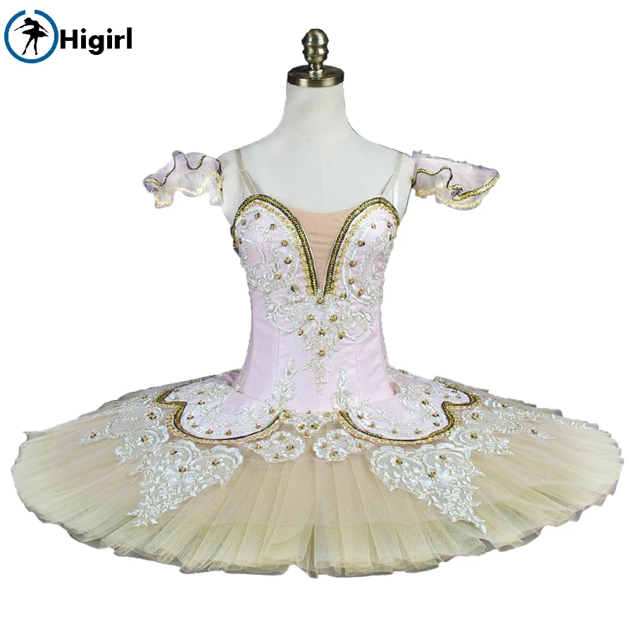 Peach Fairy professional ballet tutu pink adult Performance Tutu ballet pancake costumes nutracker ballet tutu nude BT9044
