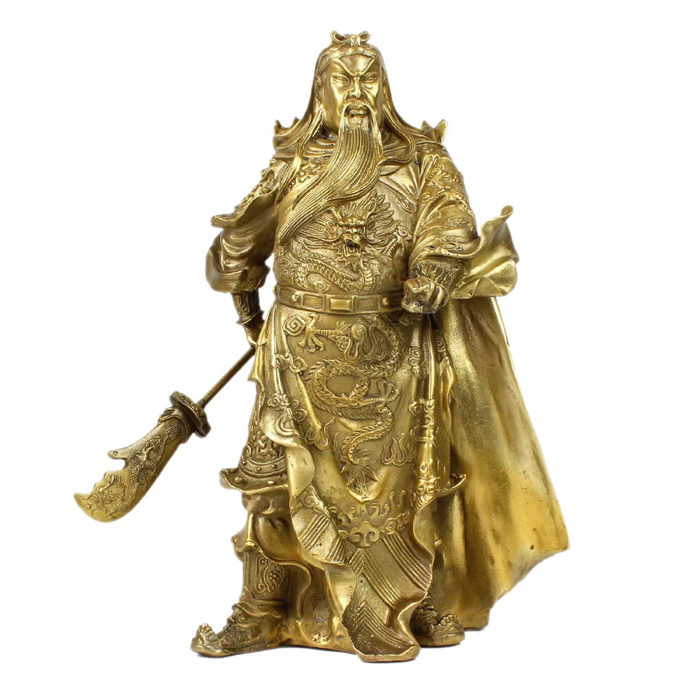 

Carving Work of Art Copper decoration mammographies bronze statue of guan gong Large statues crafts