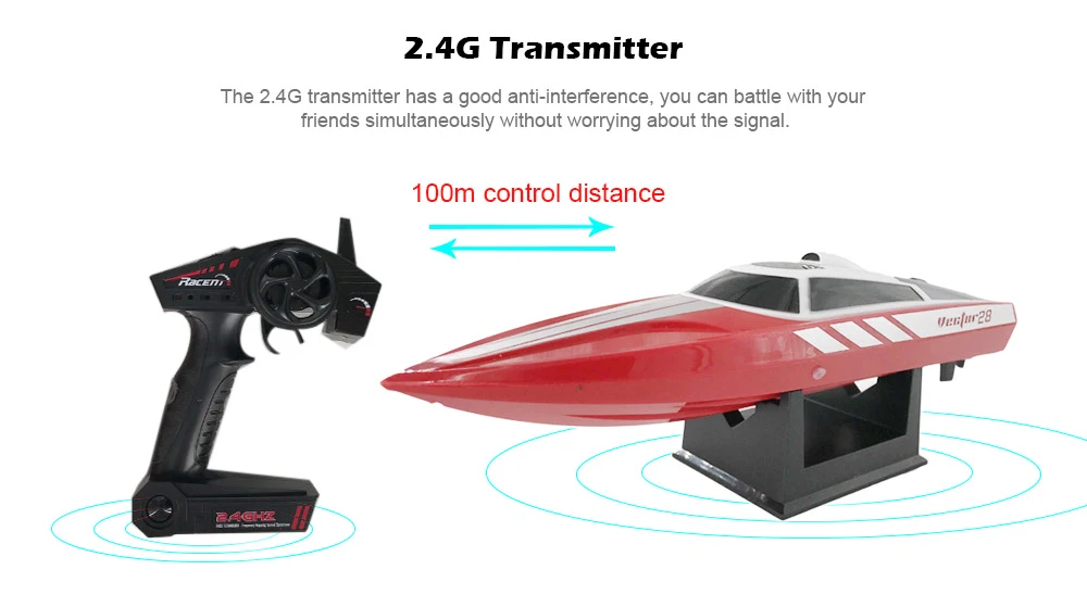 VOLANTEXRC водостойкая RC лодка 28 км/ч летняя вода игрушка 180 матовый мотор 2 в 1 ESC 9 г сервопривод пульт дистанционного управления RC лодки игрушки