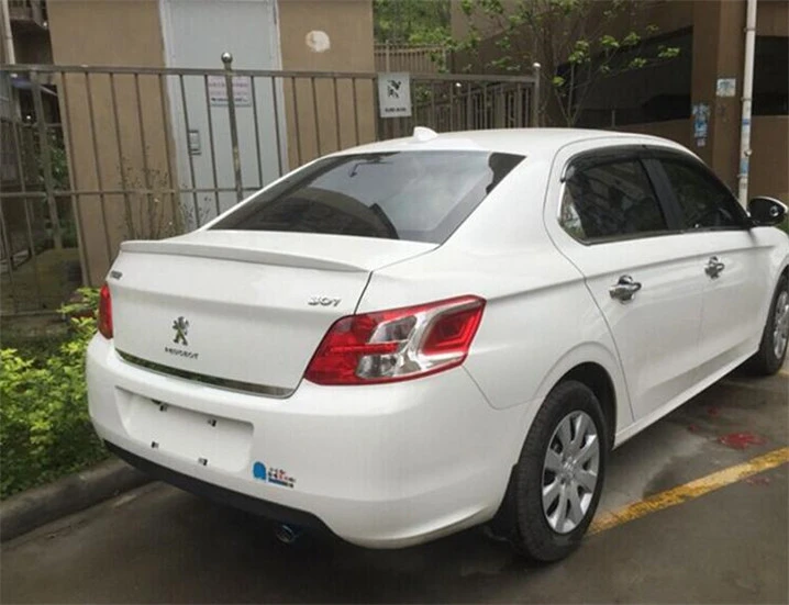 

Osmrk unpainted ABS tail wing rear spoiler for peugeot 301 2014-2016
