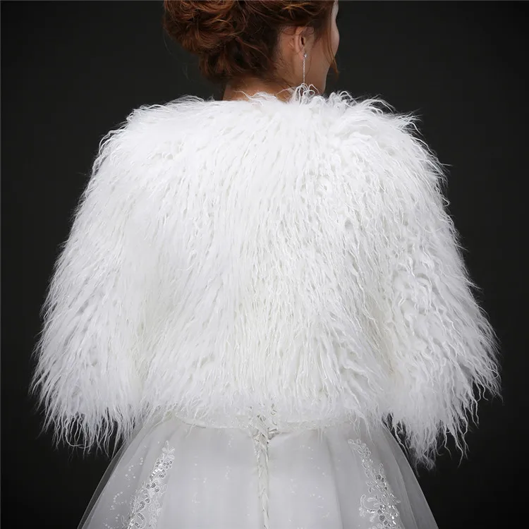 Повседневное женское Болеро Свадебные палантины платки теплая верхняя одежда зимняя куртка с длинным рукавом Куртка Свадьба платье с