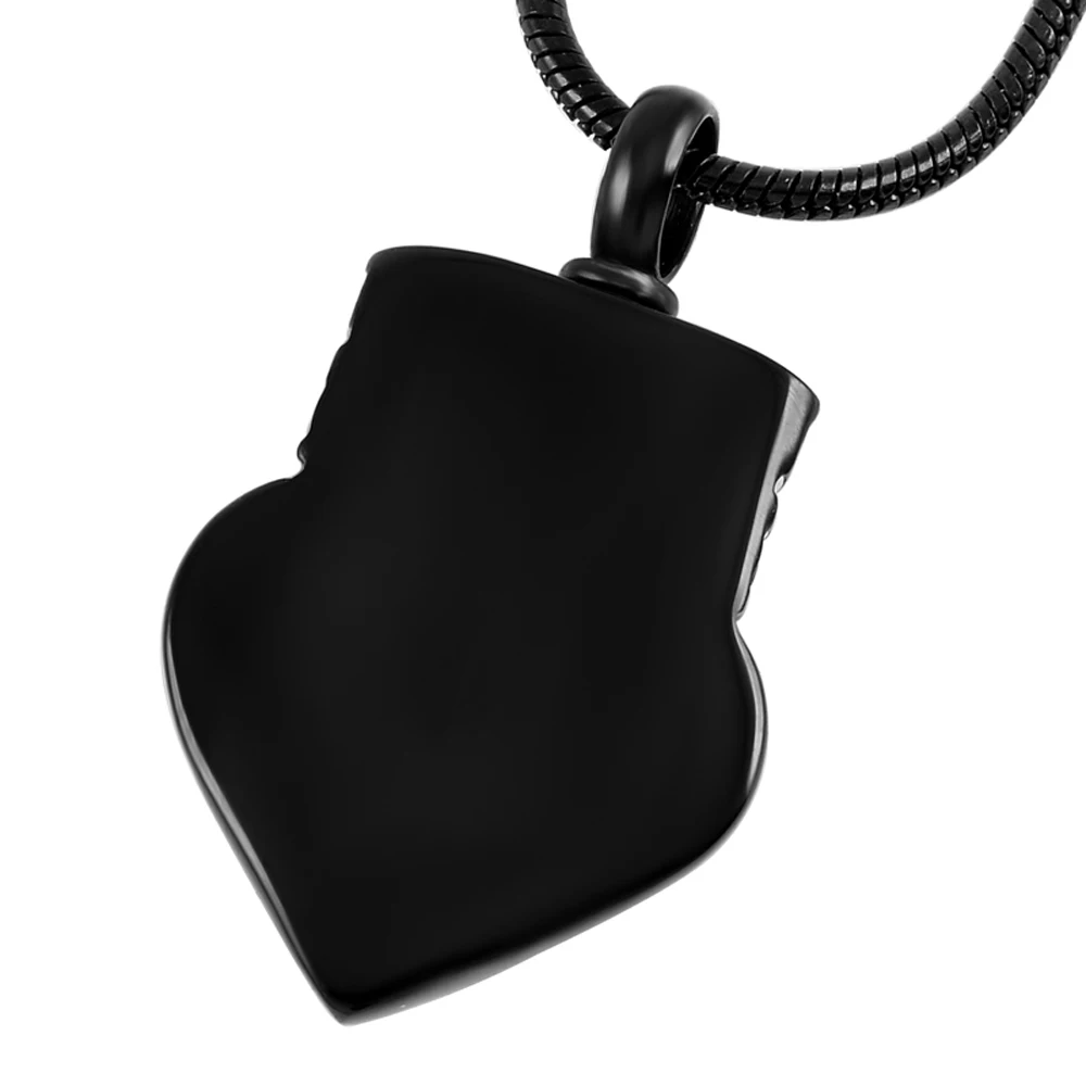 Модное ювелирное изделие черное покрытие из нержавеющей стали Keepsake Мини золы