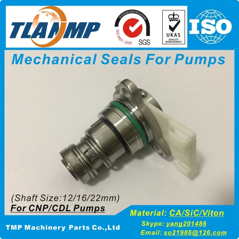 CDLC-16(3R) TLANMP Mechanical Seals for CDL/CDLF Pumps (Shaft Size 16mm) CNP/SPERONI Pumps Cartridge Seals