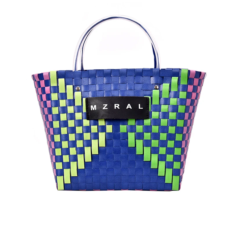 

Women's bag 2019 new fashion woven handbags beach holiday package dish basket personality small lady bag