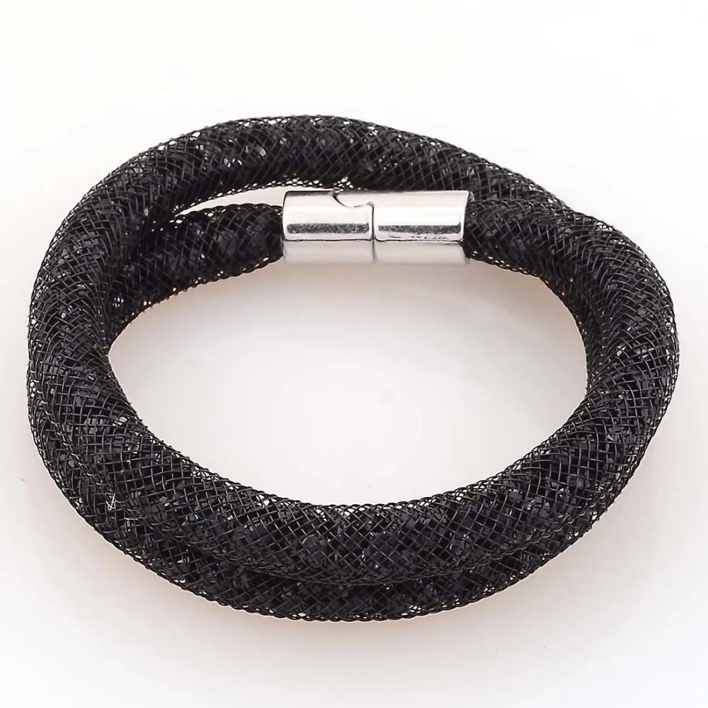 Us 20 65 12pcs Whole Crystal Magnetic Bracelet With Mesh Double Wrap Clasp Women Jewelry Choker Christmas Gift In Us 20 65 12pcs Whole Crystal Magnetic Bracelet With Mesh Double Wrap Clasp Women Jewelry Choker Christmas Gift In