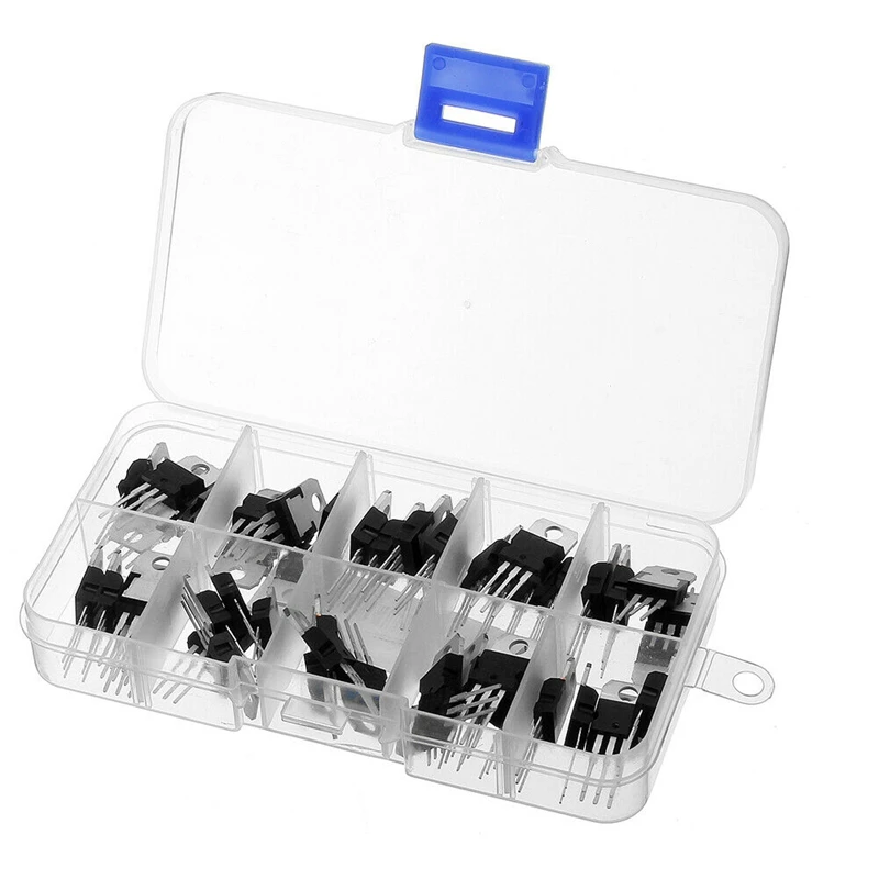 Lm317T L7805 L7806 L7808 L7809 L7810 L7812 L7815 L7818 L7824 транзисторный набор 10 стоимость 50 шт в наборе