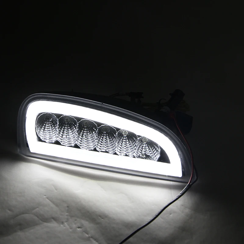 Прозрачные линзы дневного света СИД DRL положение для Porsche Cayenne 2006 2010 07 08 3 функции в