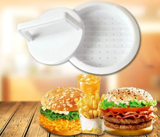 1SET DIY Hamburger Meat Press Tool Patty Makers Meat Burger Maker Mold Food-Grade Plastic Hamburger Press Burger Maker QA 124