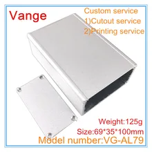 4 шт./лот прессформы инжектированный корпус 69*35*100 мм 6063-T5 алюминиевая распределительная коробка diy теплоотвод поверхность для провода разъем