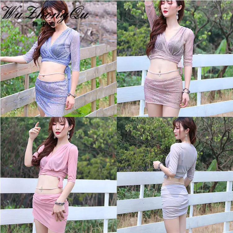 

Belly Dance 2019 New Beginners belly dance skirt suits Female Oriental Dance Skirt Exercise Group costumes