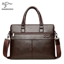 Офисные Сумки для мужчин, мужские сумки, ts sac homme pour des, Мужские портфели, сумки для ноутбука 14 дюймов, мужские Модные деловые сумки, кожаные коричневые