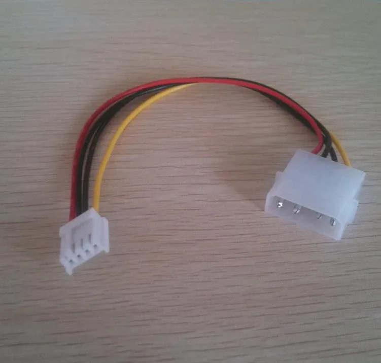 5pcs/lot PC DIY 4Pin IDE Molex to 4P Small Type Connector SHORT Cable