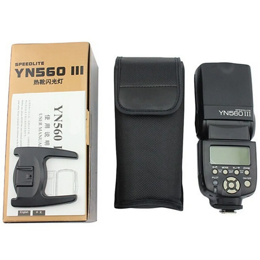 YONGNUO YN560 III YN-560 III YN560III Беспроводная вспышка Speedlite Speedlight для Canon Nikon D3200 D3100 D5300 D7200 DSLR камеры