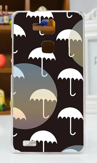 Высокое Качество Transpatent Жесткий Пластик Цвет Краска Case Для HUAWEI Mate 7 Крышка