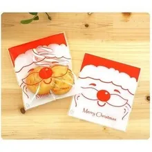 10*11+ 3 см Санта Клаус,,, 100 шт./лот мыло ручной работы подарочный пакет/печенье сумки