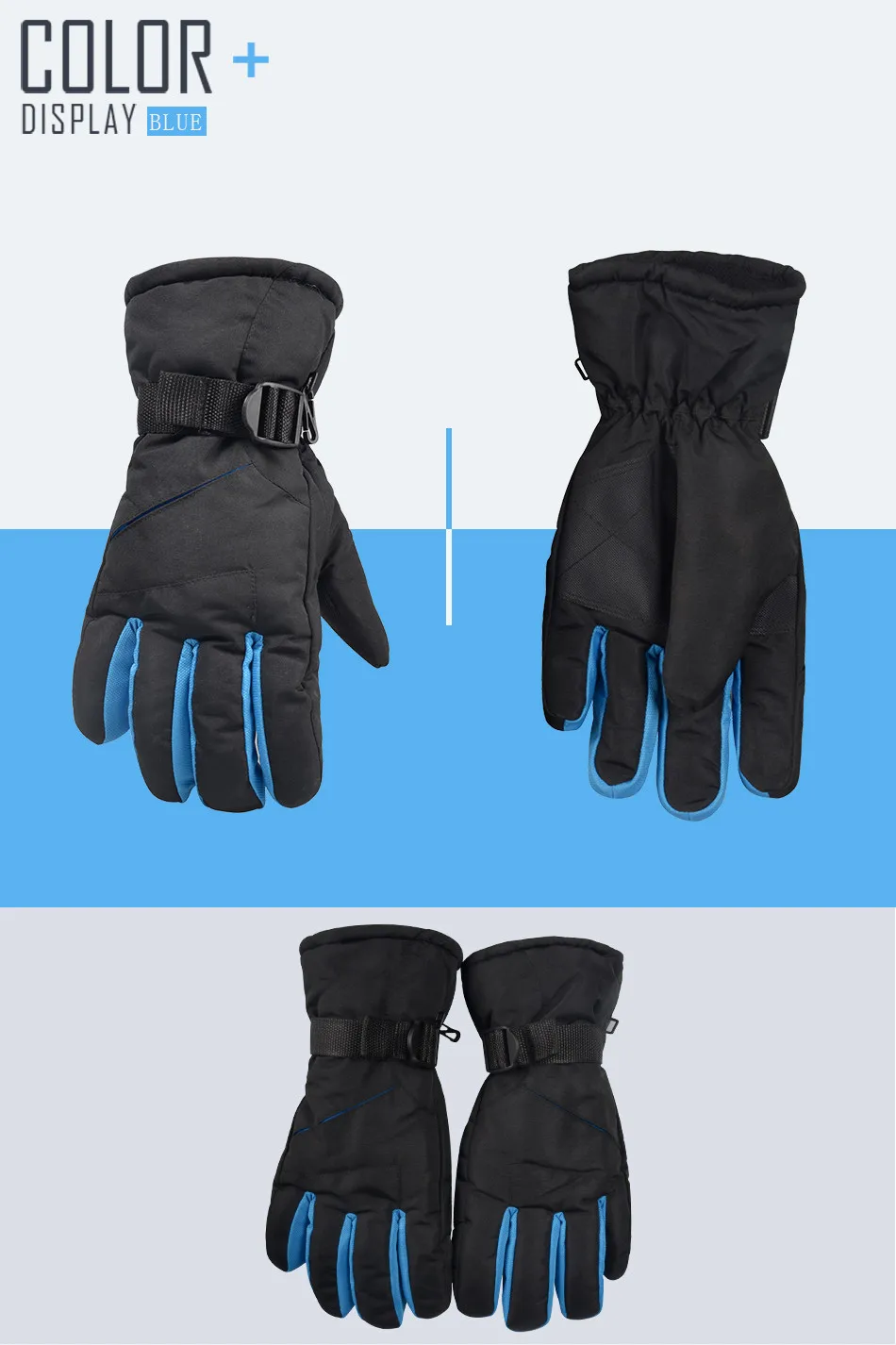 Вектор Лыжный Сноуборд Перчатки Для женщин Для мужчин теплые зимние Открытый снегоход мотоциклетные ветрозащитный Водонепроницаемый снег Перчатки HXH2001