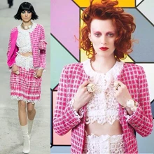 Потрясающая Женская куртка, элегантное твидовое пальто для женщин, женские весенне-осенние пальто, высококачественные jaqueta женские куртки mujer