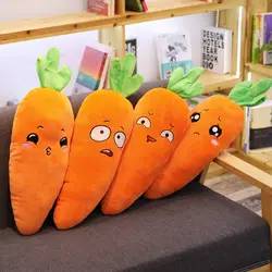 Новые Творческие Симпатичные Морковь Мягкие плюшевые подушки мультфильм овощные морковь кукла кровать диван подушки детские игрушки для