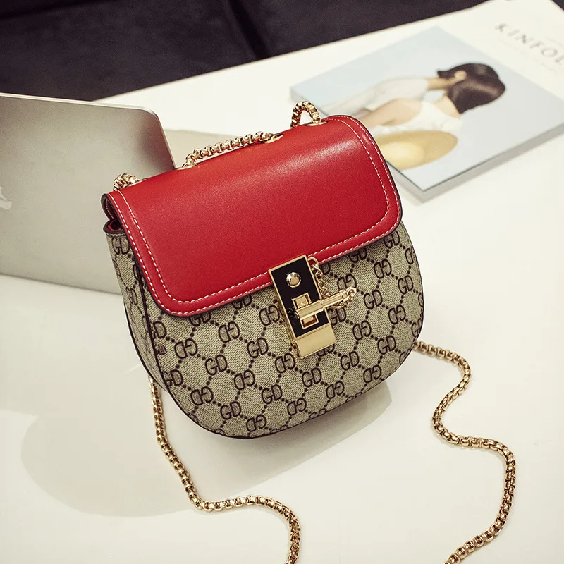 

2019 European And American Fashion Printing Trend Ladies Pig Bag Popular Single Shoulder Slung Chain Female Bag Shoulder Bag