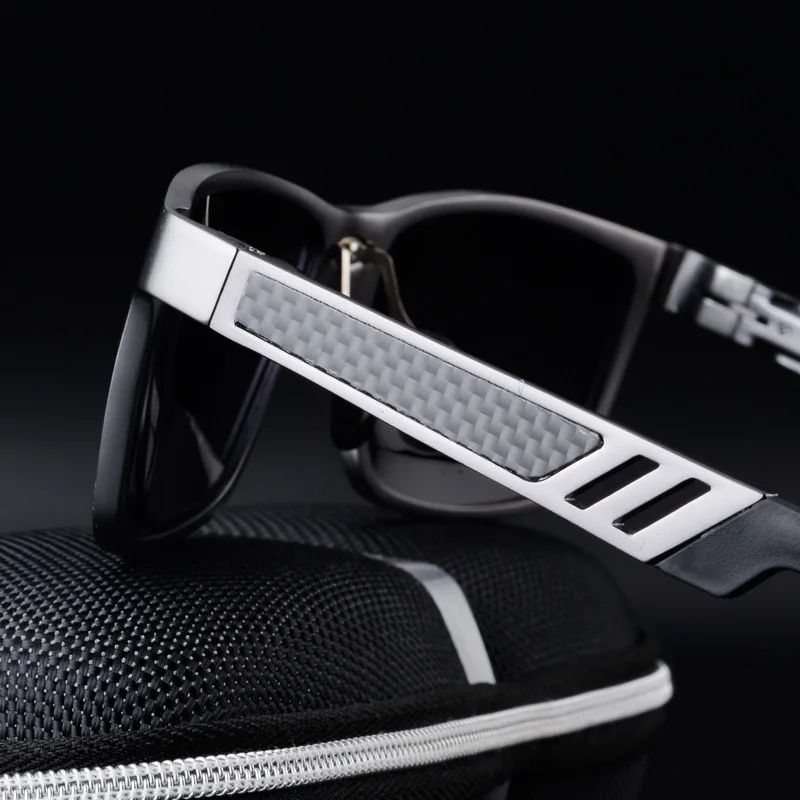 LVVKEE высококачественные мужские солнцезащитные очки для вождения мужские HD поляризованные солнцезащитные очки из алюминиево-магниевого стекла Gafas de sol masculino