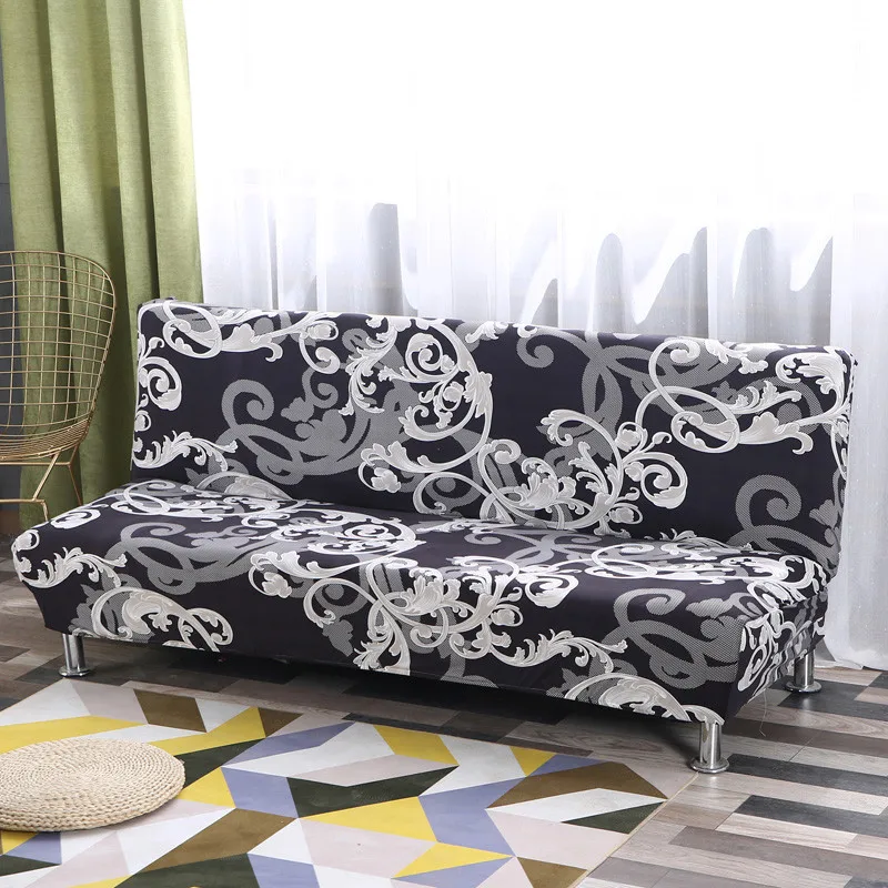 

All-inclusive Folding Sofa Bed Cover Elastic Stretch Tight Wrap Sofa Towel Couch Cover Without Armrest housse de canap
