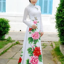 Aodai вьетнамская одежда cheongsam aodai вьетнамское платье вьетнамское традиционное платье cheongsam Современное женское aodai ao-dai портной