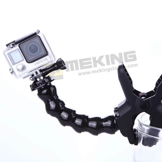 Hot Sell GoPro Adjustable Jaws Flexible Arm Flex Clamp Clip Universal