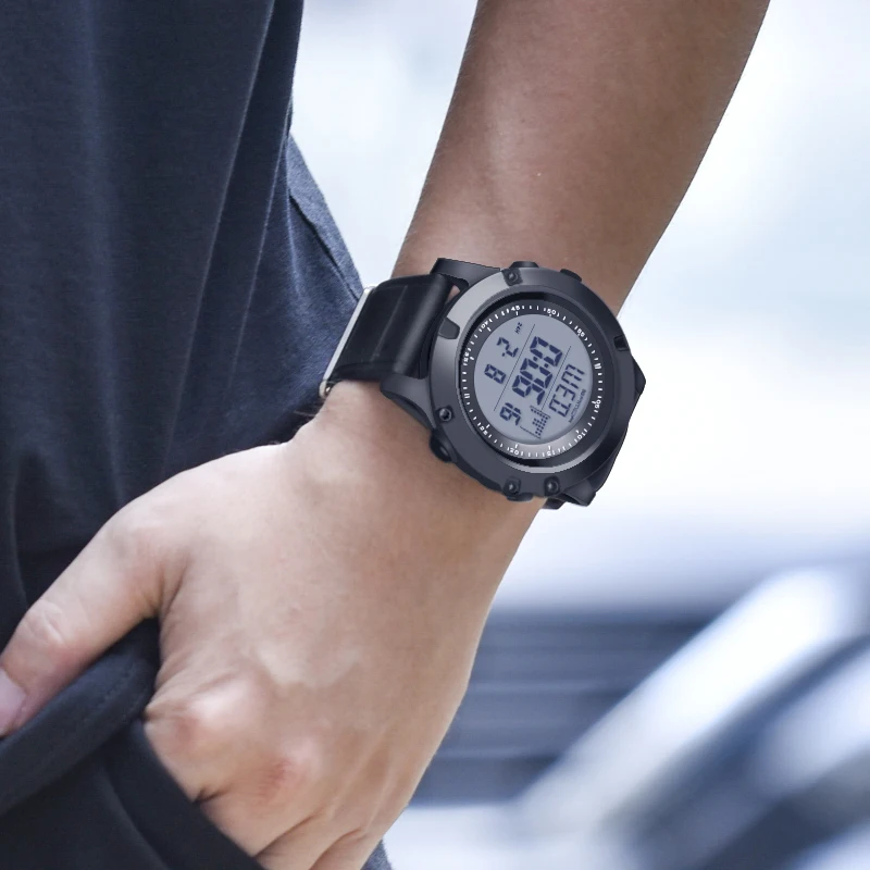2018 SANDA Sports Men's Watches 3ATM Waterproof Dual Time Fashion Digital Watches Male Clock Chronograph Relogio Masculino 372