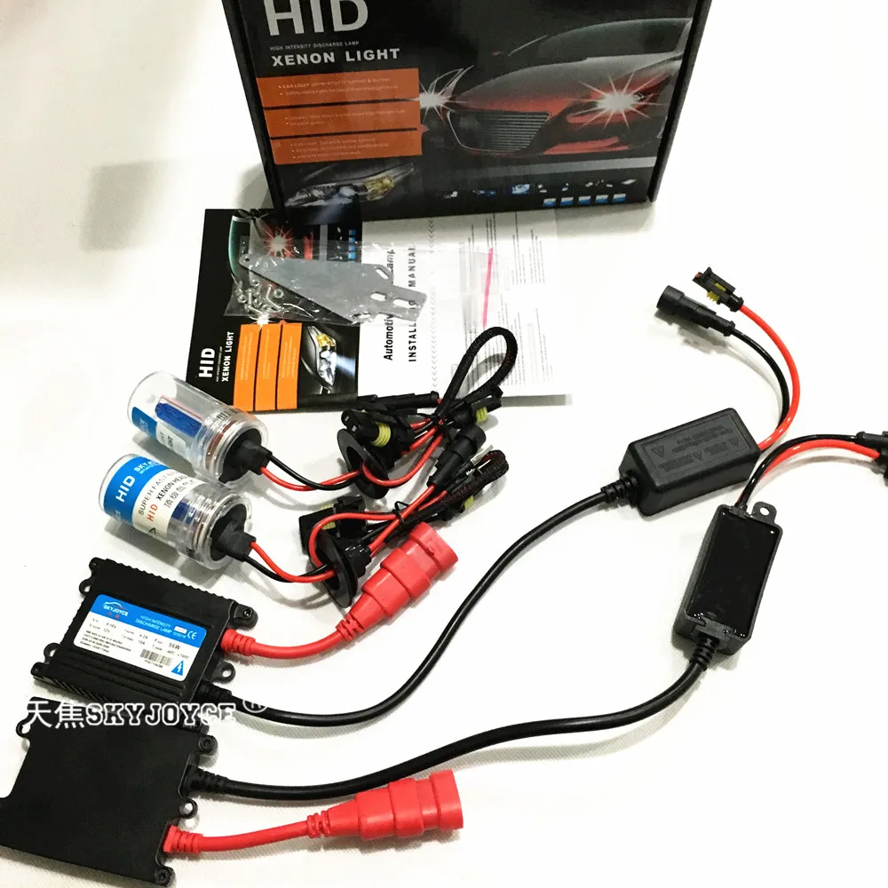 20X DHL DC 55W hid светильник H7 9005 H11 HID kit H4 bulb head H3 9006 3000K 12000K H1 5000K BULB KIT|xenon ballast|hid xenon ballasthid |
