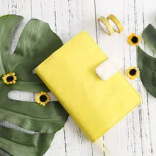 4 цвета kinbt A6 журнал путешествия дневник Многофункциональный Кнопка кавайный планировщик блокнот милые канцелярские подарки