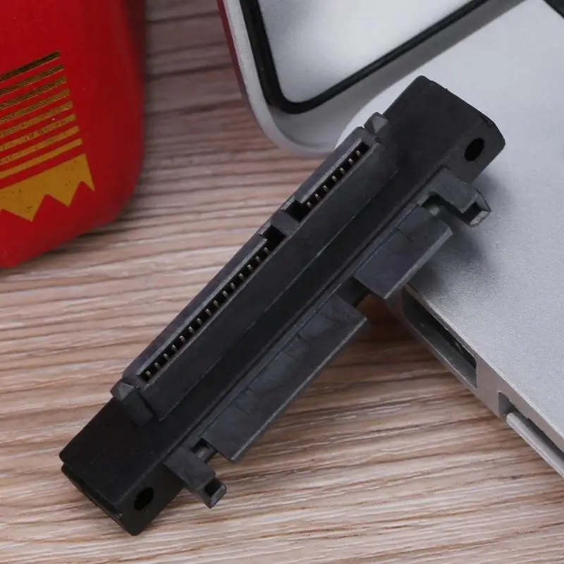 Высокая скорость 500 Мбит/с 90 градусов 7 + 15pin SATA папа к женскому порту конвертер