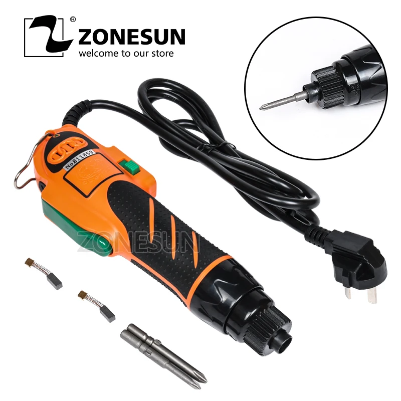 ZONESUN Hand held screw driver OS600 electrical screwdriver 3.0-40kgf.cm torque manual drivers 220V | Инструменты
