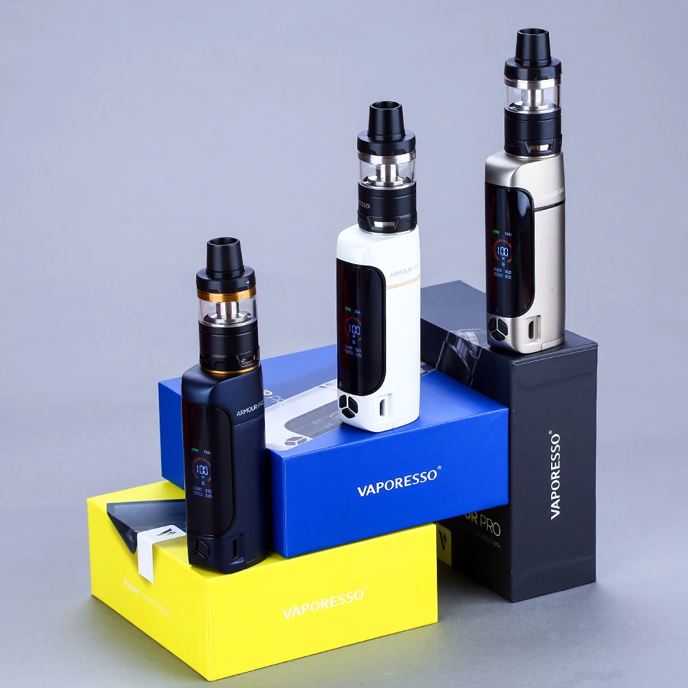 Kit Original Vaporesso armadura Pro 100 W TC con 5 ml/2 ml tanque de bebé en cascada y 0,96 pulgadas pantalla colorida e-cig Vape Kit sin batería - 3