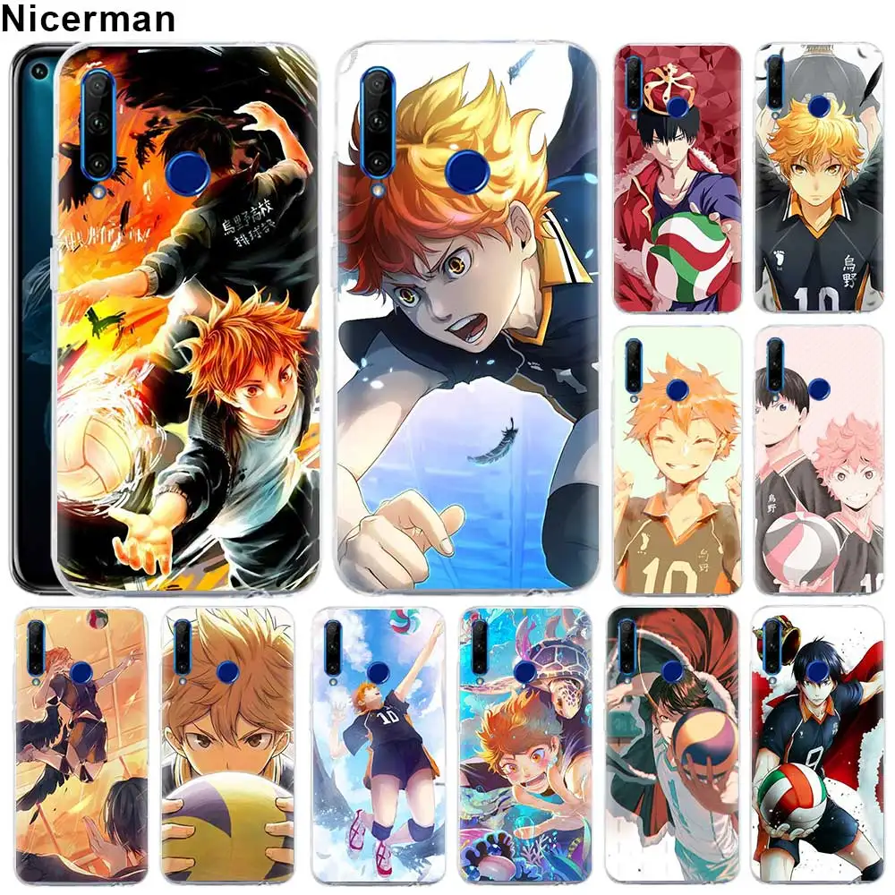 

Anime Haikyuu Volleyball Phone Case for Huawei P30 P30 Pro Honor 20 Pro 10 20 Lite 8X 8S 8A 8C V20 Soft TPU Case Fundas