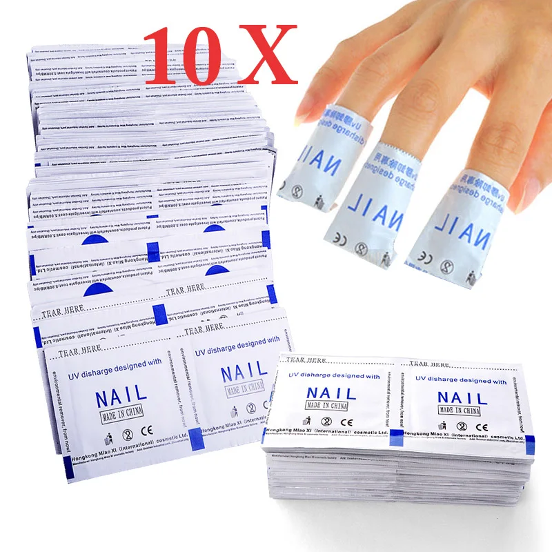 

10pcs/lot Nail Gel Remover Easily Environmental Remover Pad UV Disharge Designed Gel Polish Easy Remover Nail Gel Cleaner